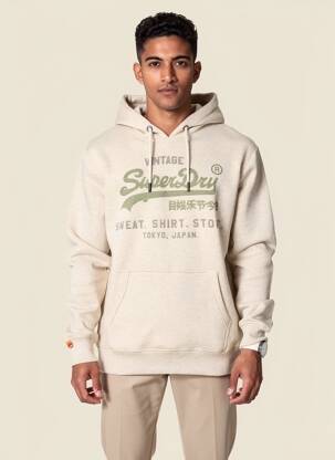 Kapišonas kišenės ilgos rankovės bežinis SUPERDRY vyras