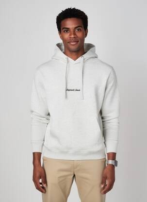 Kapišonas jersey audinys ilgos rankovės pilka JACK & JONES vyras