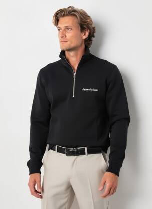 Mikroskopas siuvinėjimas ilgos rankovės juodas JACK & JONES vyras