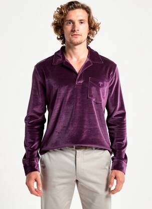 Polo ilgos rankovės ilgos rankovės violetinis OAS COMPANY vyras