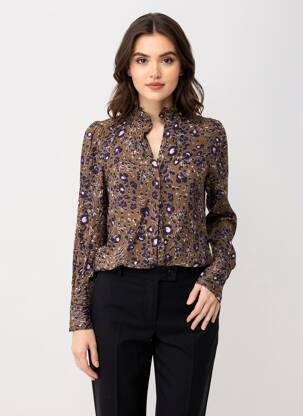 Moteriškas marškinys rudas VERO MODA moteris