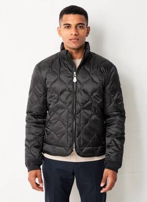 Pūkinė striukė juodas SUPERDRY vyras