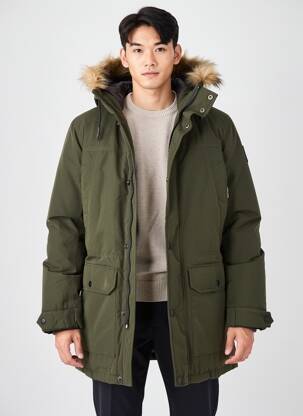 Parka kapišonas žalias JACK & JONES vyras