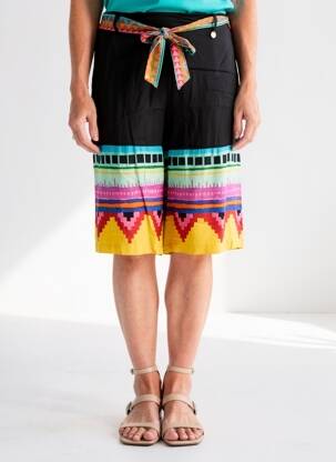 Bermudas juodas PAUL BRIAL moteris
