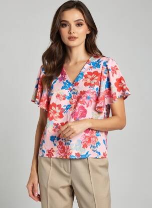 Moteriškas marškinys rožinė VERO MODA moteris