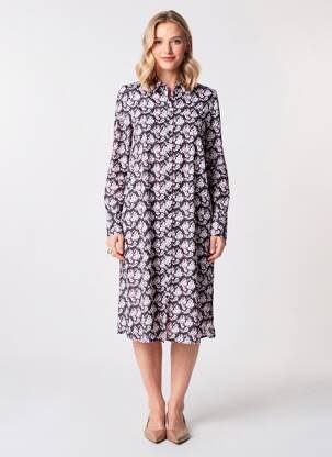 Pusilgių suknelė juodas VERO MODA moteris