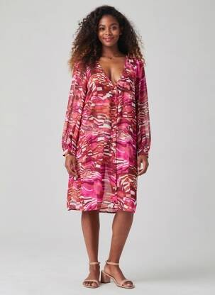 Pusilgių suknelė rožinė VERO MODA moteris