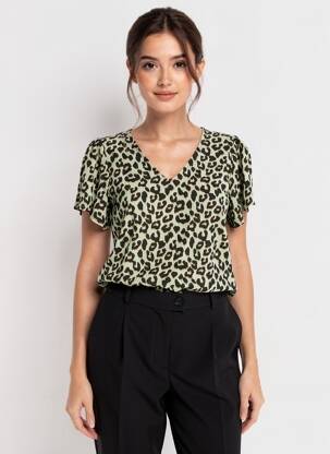 Moteriškas marškinys žalias VERO MODA moteris