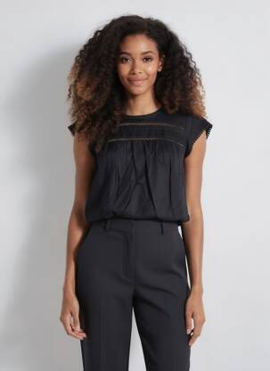 Moteriškas marškinys juodas VERO MODA moteris