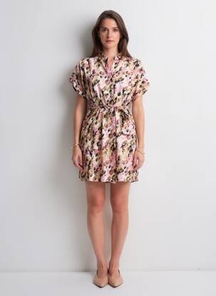 Trumpa suknelė rožinė VERO MODA moteris