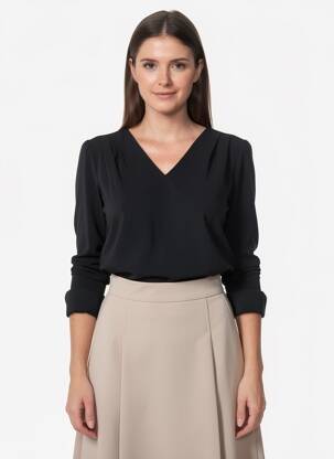Moteriškas marškinys juodas VERO MODA moteris
