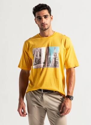 T-marškinys mėlyna JACK & JONES vyras