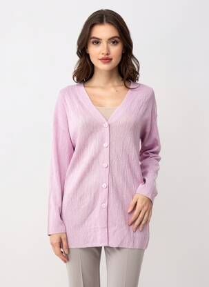 Ilgų rankovių liemenė violetinis MANGO moteris
