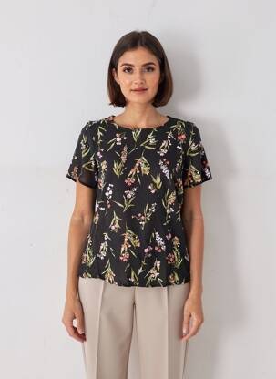 Viršūnė juodas VERO MODA moteris