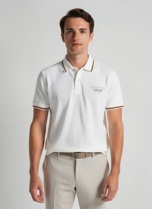 Polo baltas JACK & JONES vyras