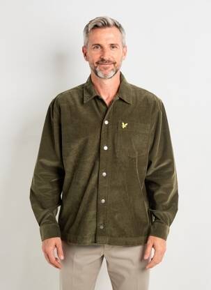 Ilgomis rankovėmis marškinys žalias LYLE & SCOTT vyras