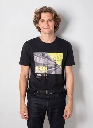 T-marškinys juodas JACK & JONES vyras