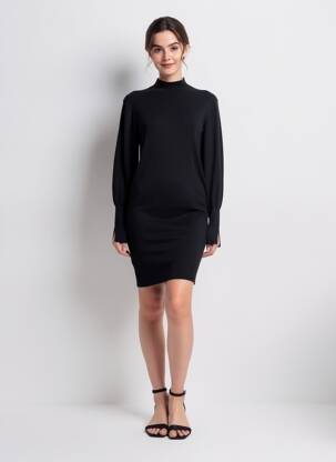 Trumpa suknelė juodas VERO MODA moteris