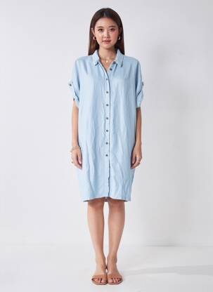 Trumpa suknelė mėlyna LE FABULEUX MARCEL DE BRUXELLES moteris