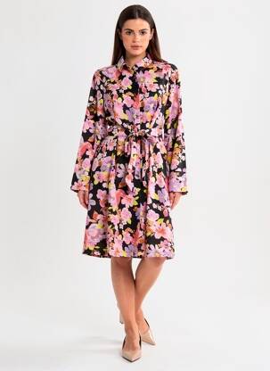 Pusilgių suknelė rožinė VERO MODA moteris