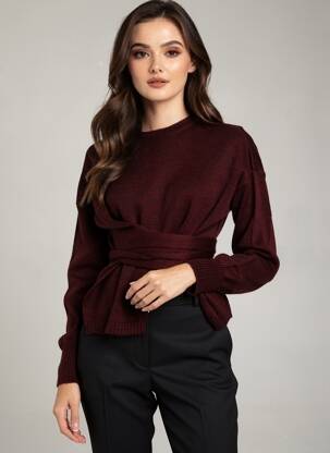 Megztinis raudona ASTRID BLACK LABEL moteris
