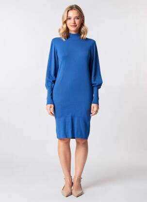 Megztinė suknelė mėlyna VERO MODA moteris