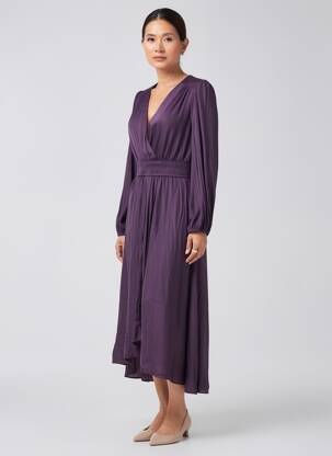 Pusilgių suknelė violetinis MORGAN moteris