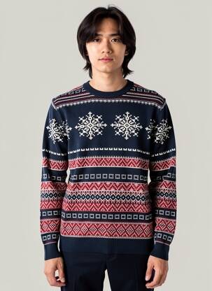Megztinis mėlyna JACK & JONES vyras