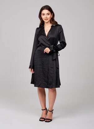 Pusilgių suknelė juodas VERO MODA moteris