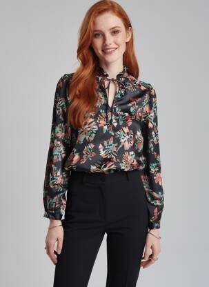 Moteriškas marškinys tiesi kirpimas juodas VERO MODA moteris