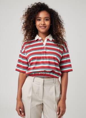 Polo raudona ONLY moteris