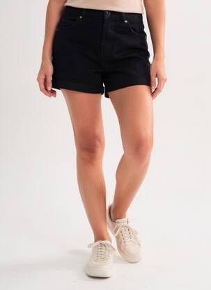 Šortas atvirkštinė apdaila juodas VERO MODA moteris
