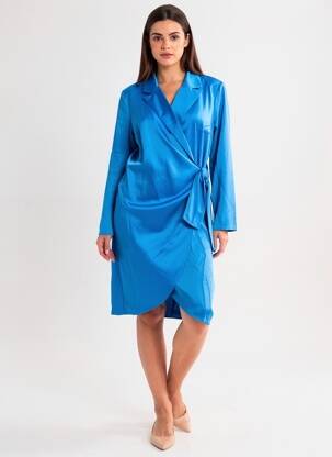 Pusilgių suknelė mėlyna VERO MODA moteris