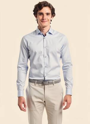 Ilgomis rankovėmis marškinys mėlyna JACK & JONES vyras