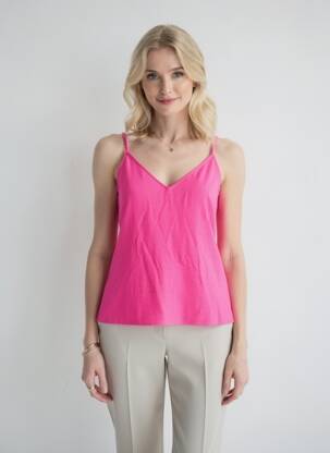 Viršūnė col v rožinė VERO MODA moteris