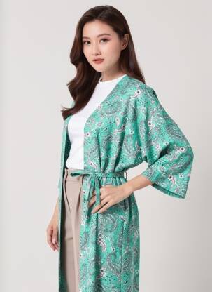 Kimono striukė žalias VERO MODA moteris