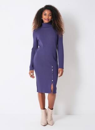 Megztinė suknelė mėlyna VERO MODA moteris