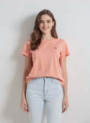 T-marškinys oranžinė LEVI'S moteris