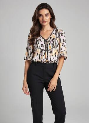 Moteriškas marškinys baltas VERO MODA moteris