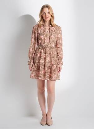 Pusilgių suknelė col v bežinis VERO MODA moteris