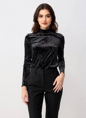 Megztinis su aukštu kaklu juodas VERO MODA moteris