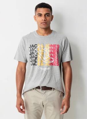 T-marškinys pilka JACK & JONES vyras