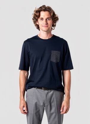 T-marškinys mėlyna JACK & JONES vyras