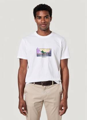 T-marškinys baltas JACK & JONES vyras