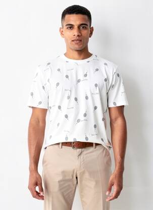 T-marškinys baltas JACK & JONES vyras