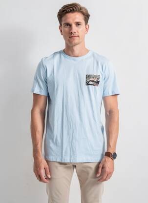 T-marškinys mėlyna JACK & JONES vyras