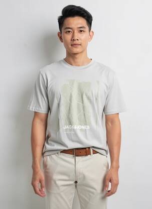 T-marškinys pilka JACK & JONES vyras