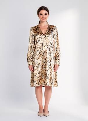Pusilgių suknelė bežinis VERO MODA moteris