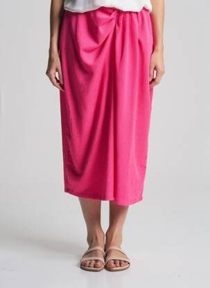 Pusilgis sijonas rožinė VERO MODA moteris