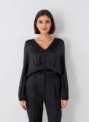 Moteriškas marškinys juodas ASTRID BLACK LABEL moteris